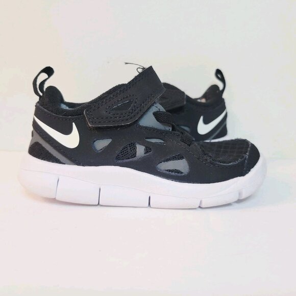 Nike Free Run 2 TD Hook & Loop Size 6C DA2692-004 Toddler Sneakers Shoes - Picture 1 of 6